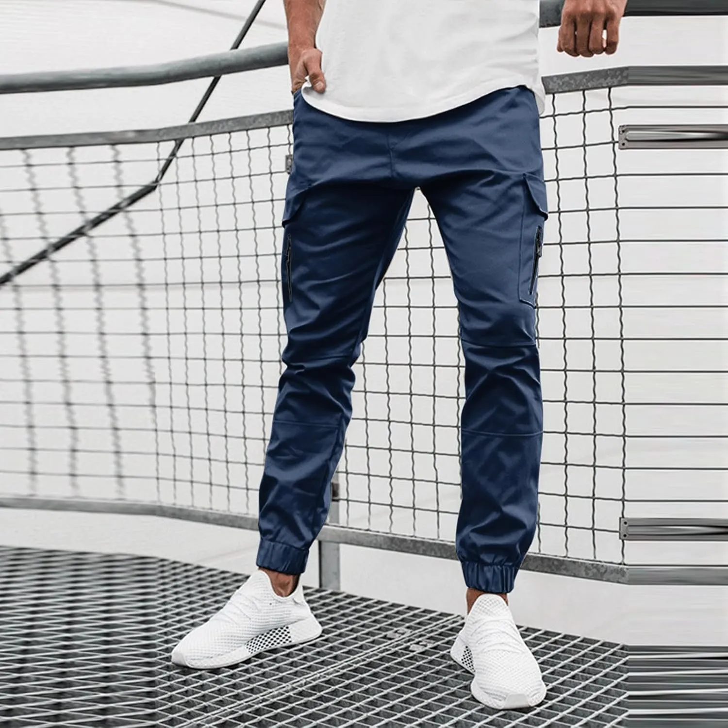Big and Tall Sweatpants for Men Joggers Quick Dry Cargo Hiking Trousers Track Running Workout Athletic Travel Golf
