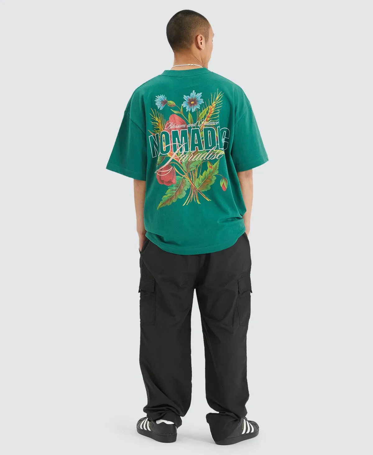 Blossom Heavy Street Tee Garden Green