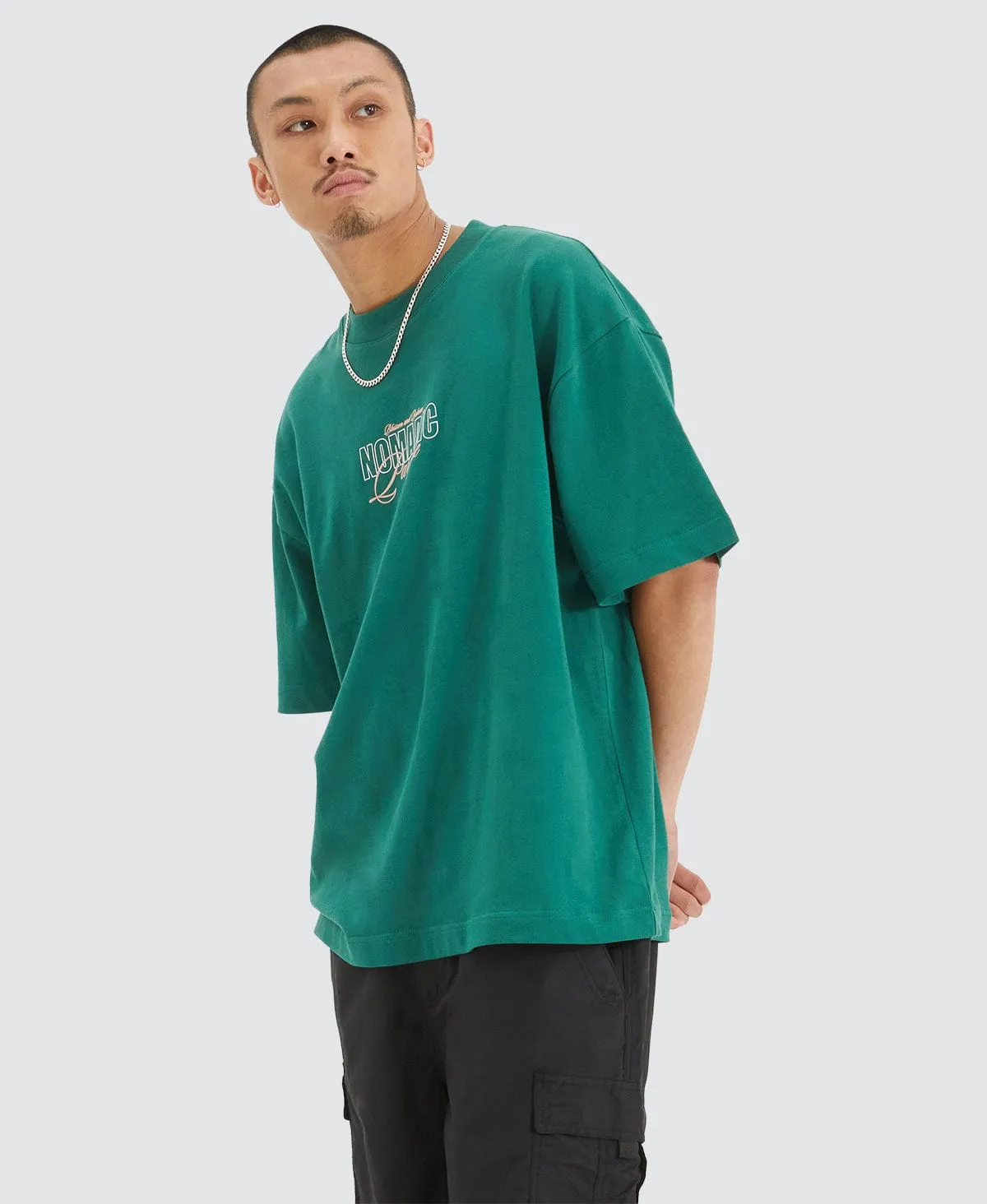 Blossom Heavy Street Tee Garden Green