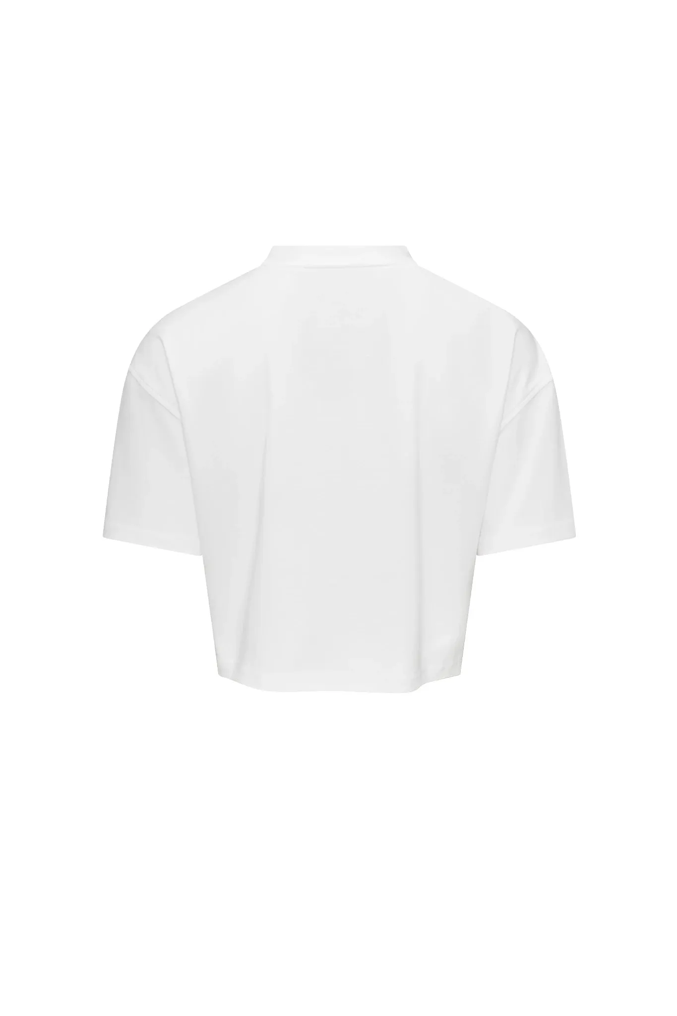 Bright White/Clear Sky Women's Oversized Cropped Tee
