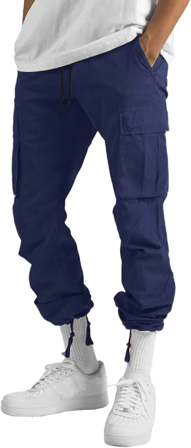 Cargo Pants for Men Big and Tall, Casual Athletics Joggers Men's Jogger Sweatpant Athletic Cargo Pants Sports Sweats