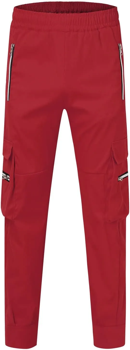 Cargo Pants for Men Big and Tall, Pants Sport Training Tapered Sweatpants Casual Athletics Joggers Mens Casual Pants