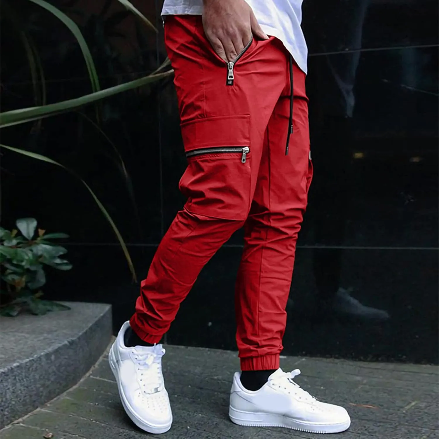 Cargo Pants for Men Big and Tall, Pants Sport Training Tapered Sweatpants Casual Athletics Joggers Mens Casual Pants