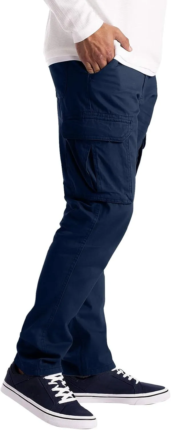 Cargo Pants for Men Big and Tall, Zipper Pockets Running Athletic Workout Pants Tapered Sweatpants for Men Golf Track
