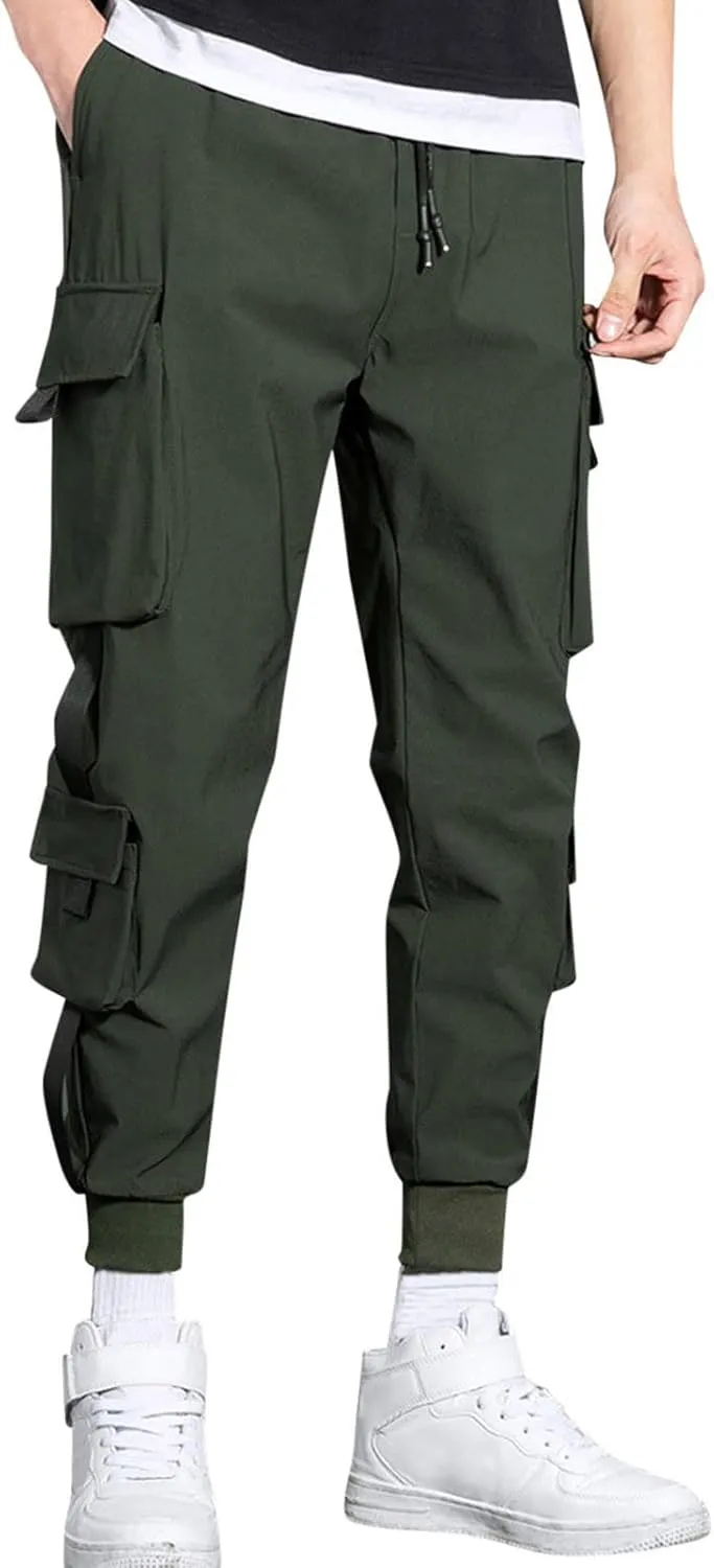 Cargo Pants for Men Relaxed Fit Men's Military Tactical Pants Big and Tall Work Hiking Trousers Workout Joggers Baggy