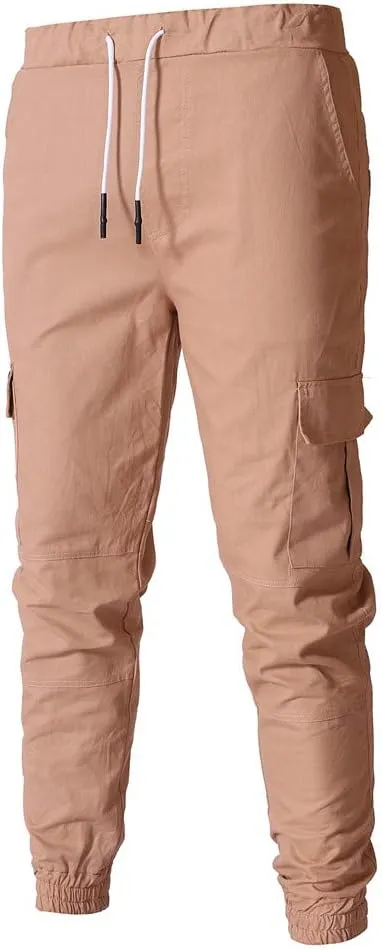 Cargo Sweatpants for Men Big and Tall Athletic Pants for Men Mens Autumn and Winter High Street Fashion Leisure Loose
