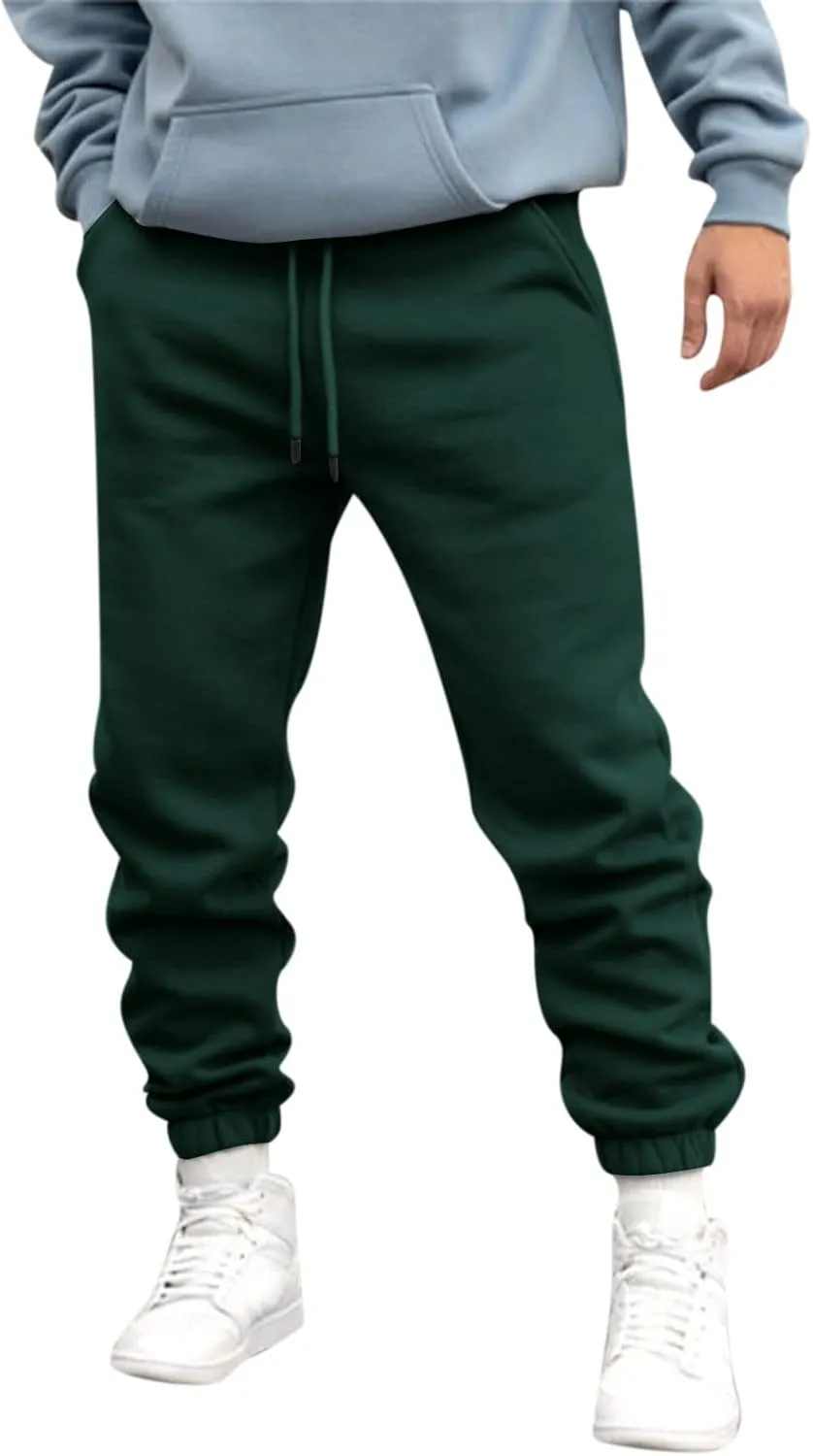 Cargo Trousers for Men Drawstring Trousers Plus Size Athletic Elastic Waist Drawstring Joggers Casual Closed Bottom