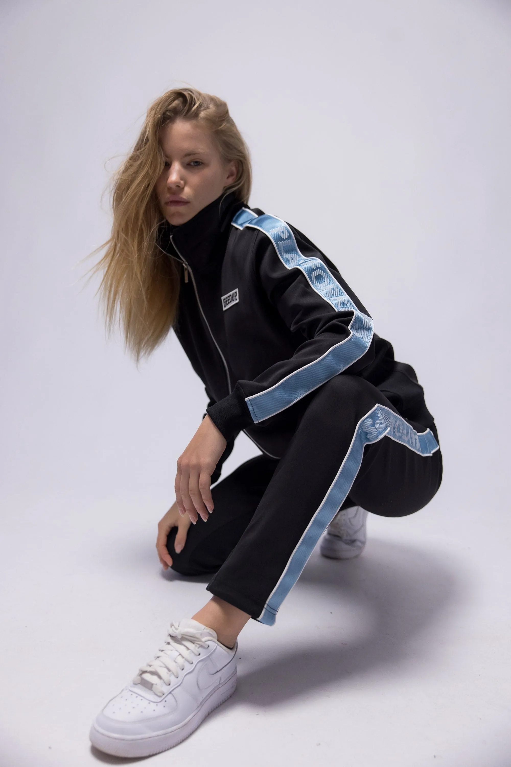 Core PFK Tracksuit Black/Blue