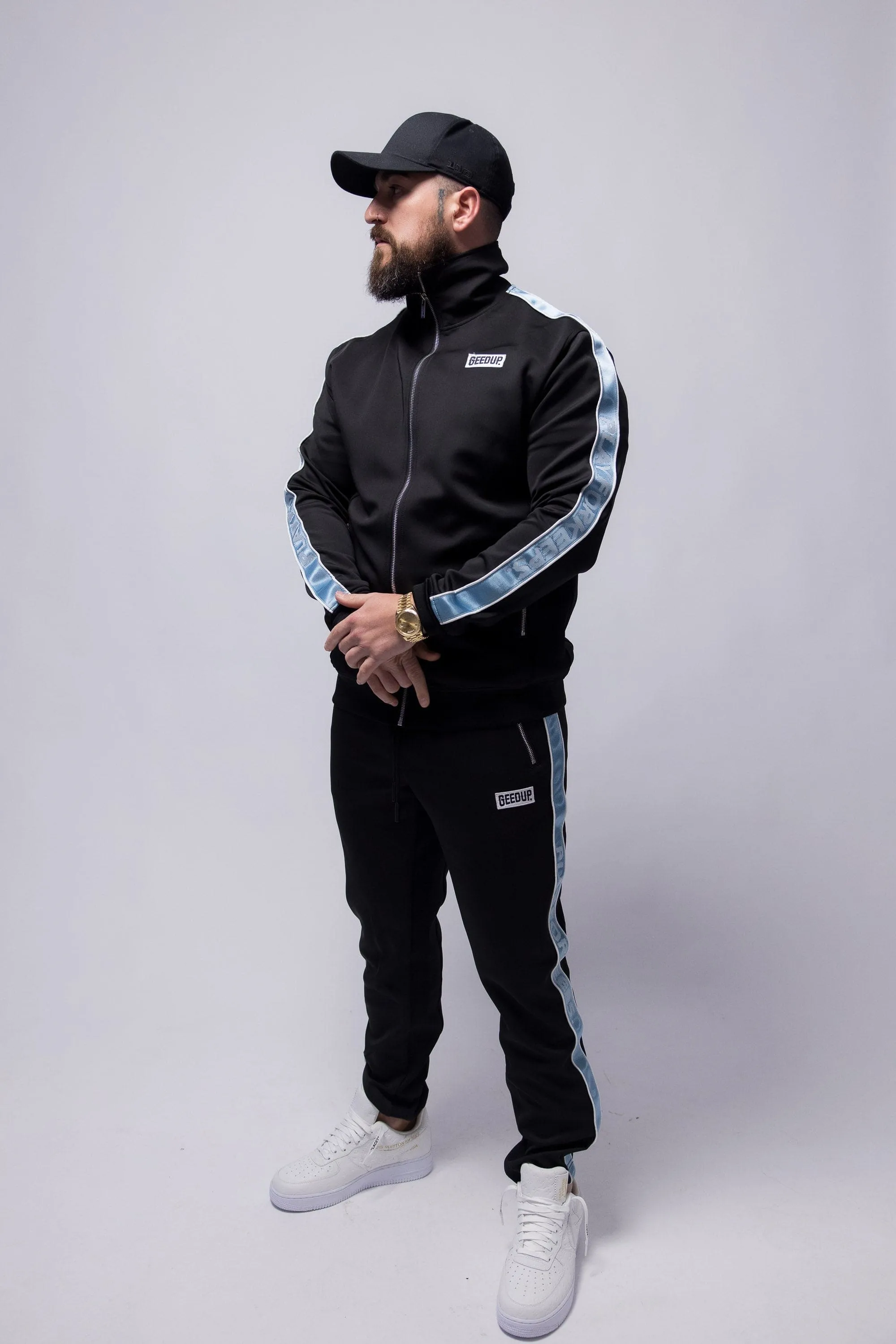 Core PFK Tracksuit Black/Blue