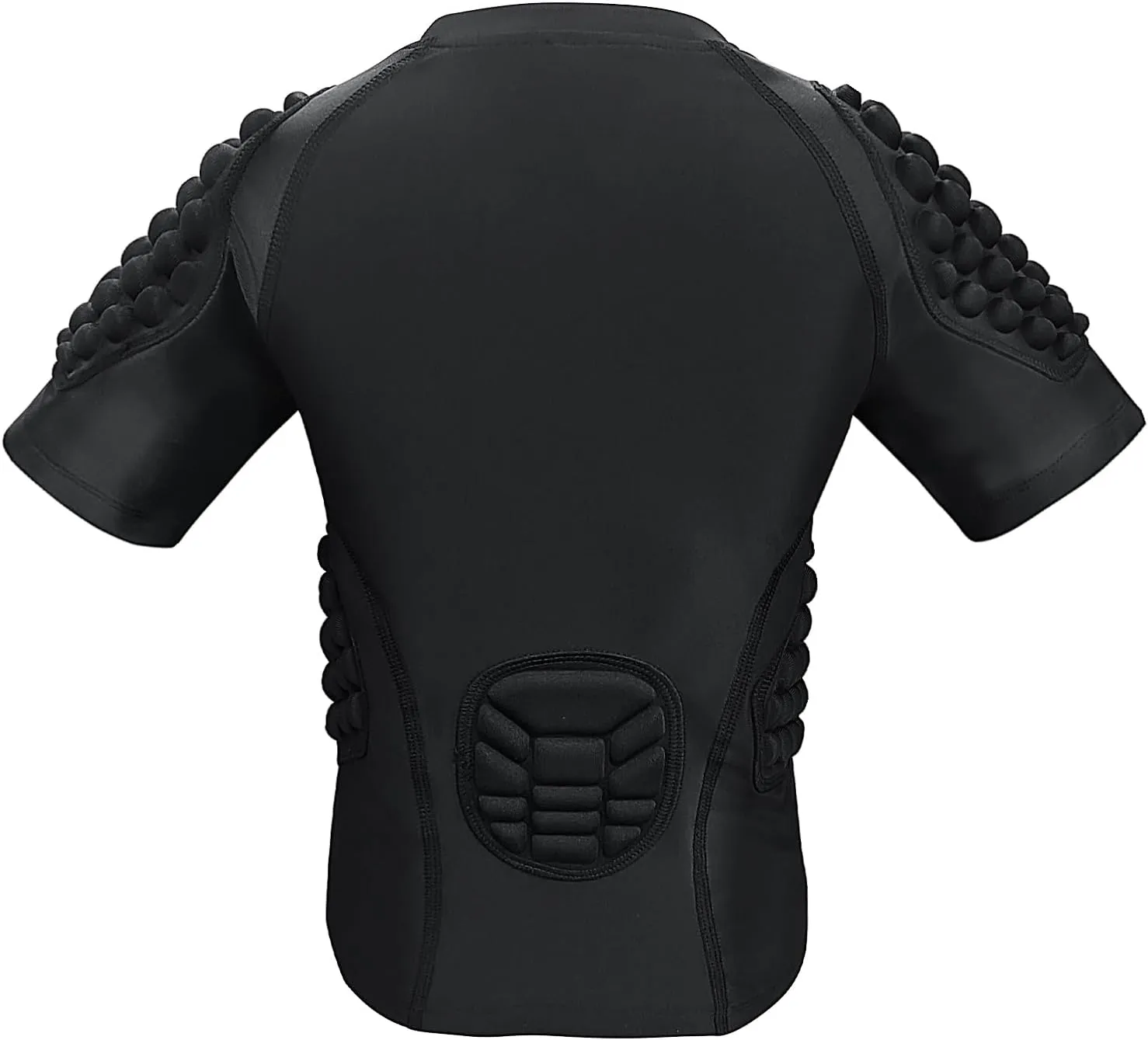 Kids Padded Shirts Short Sleeve Compression Chest and Rib Protector T Shirt Youth Protective Gear