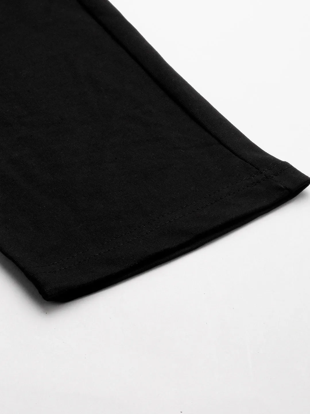 Men Black Solid Track Pants