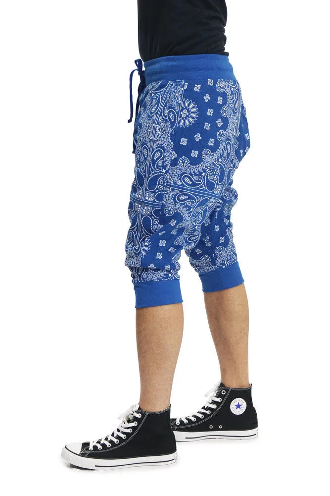 Men's Bandana French Terry Jogger Shorts