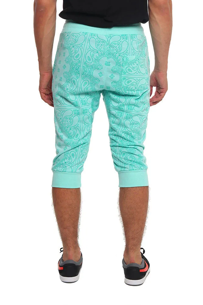 Men's Bandana French Terry Jogger Shorts