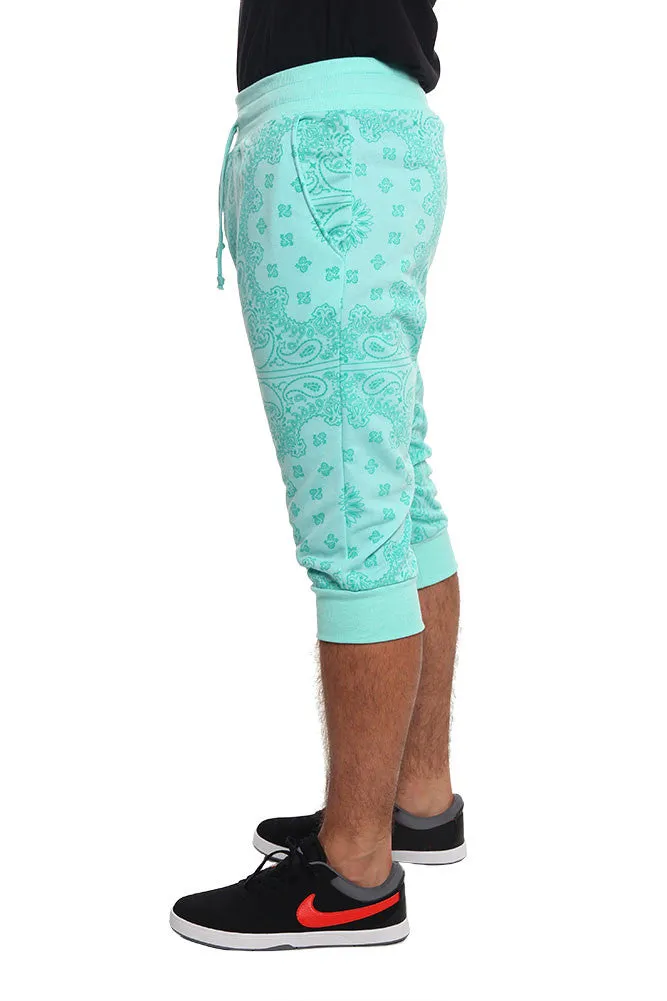 Men's Bandana French Terry Jogger Shorts