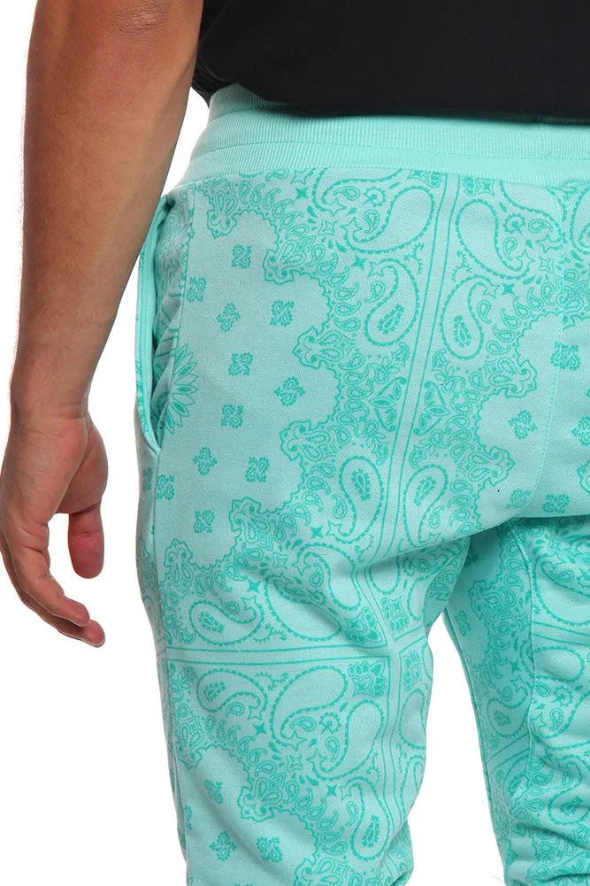 Men's Bandana French Terry Jogger Shorts