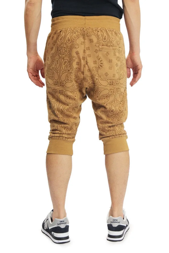 Men's Bandana French Terry Jogger Shorts