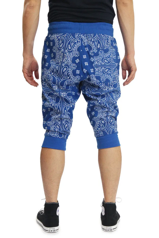 Men's Bandana French Terry Jogger Shorts