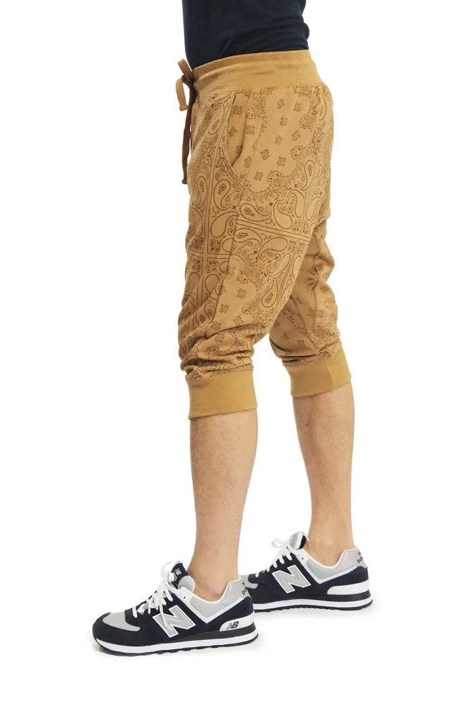 Men's Bandana French Terry Jogger Shorts