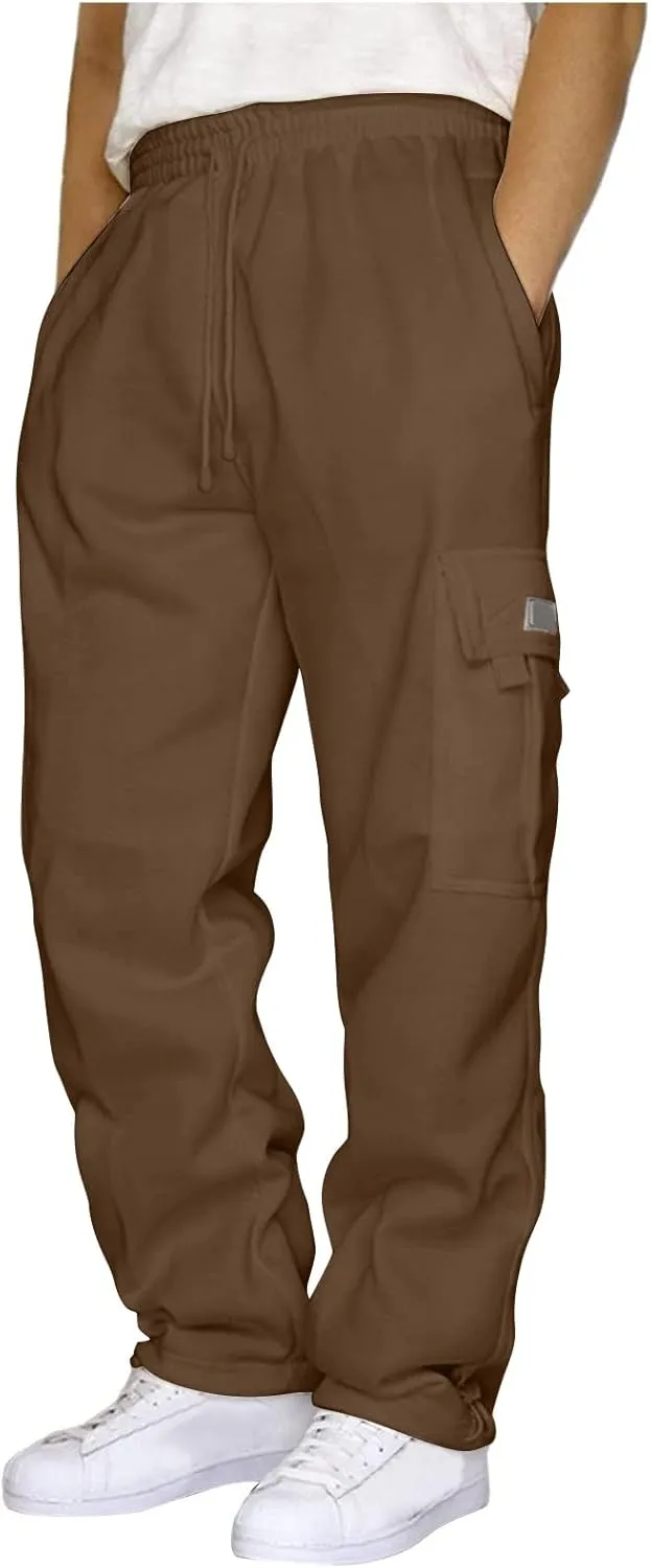 Mens Cargo Pants, Joggers for Men, Men's Casual Cargo Pants Hiking Pants Workout Joggers Athletic Sweatpants