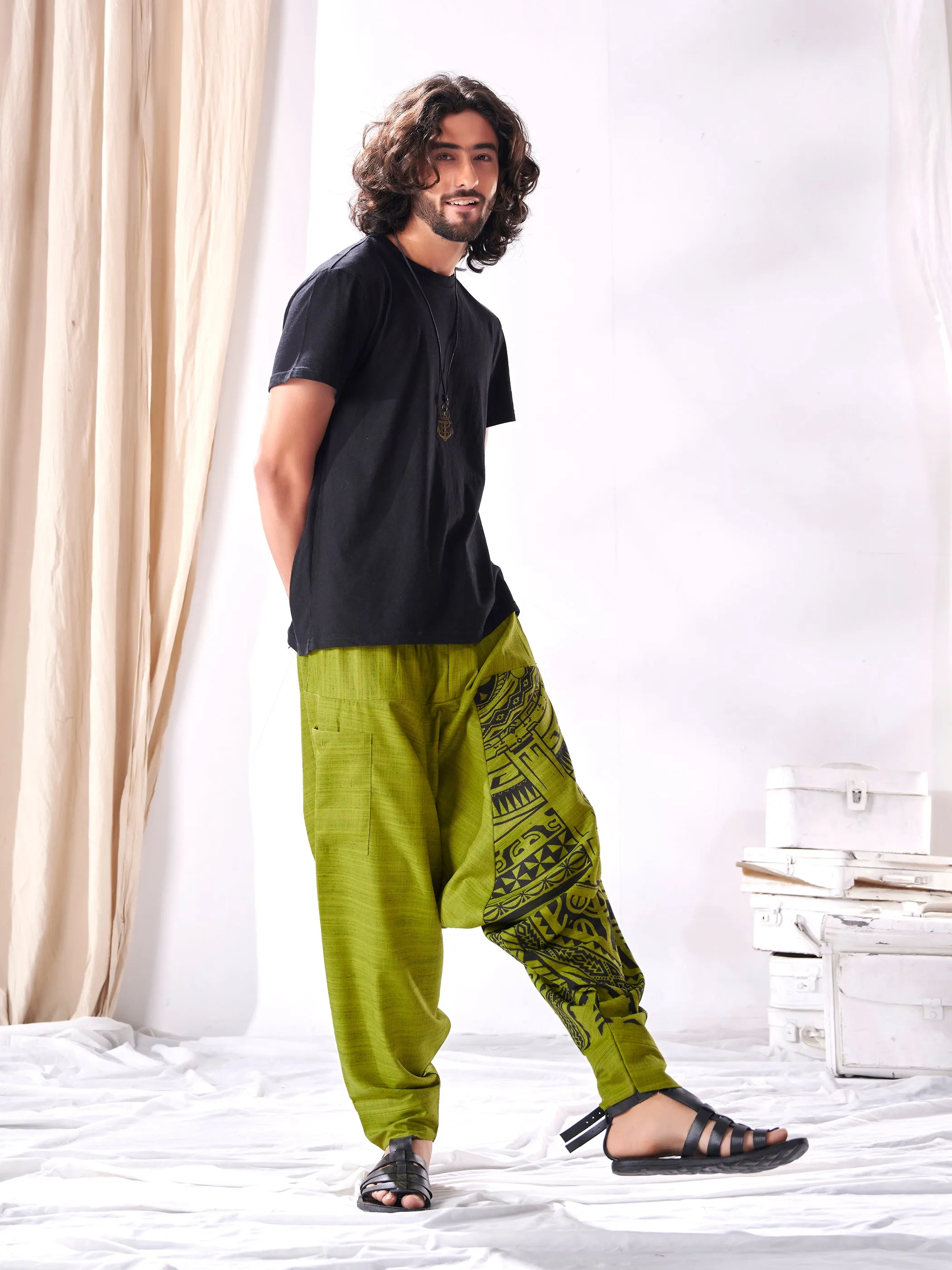 Men's Classy Hippie  Harem Joggers for Men For Traveller Track Yoga Dance