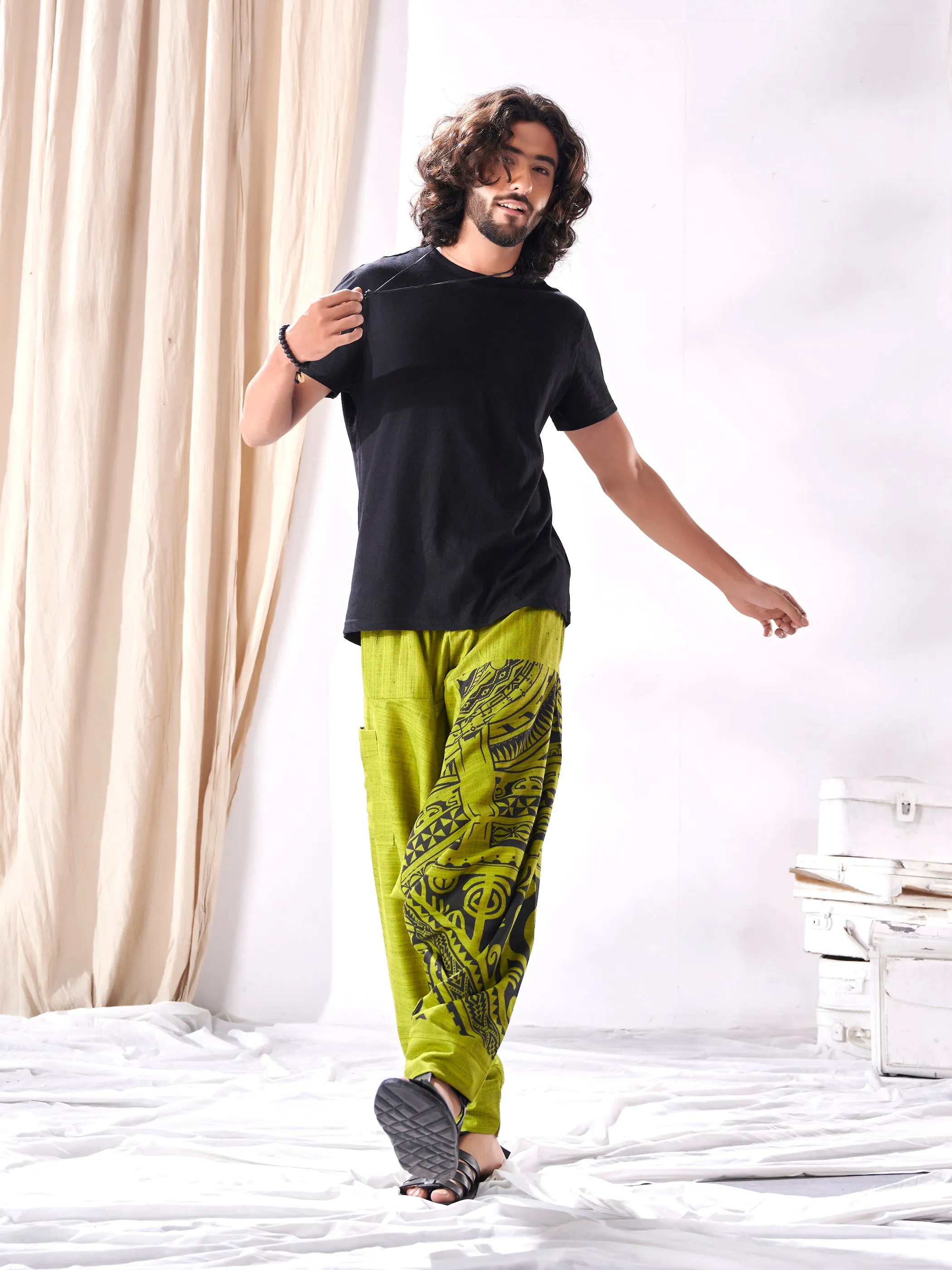 Men's Classy Hippie  Harem Joggers for Men For Traveller Track Yoga Dance
