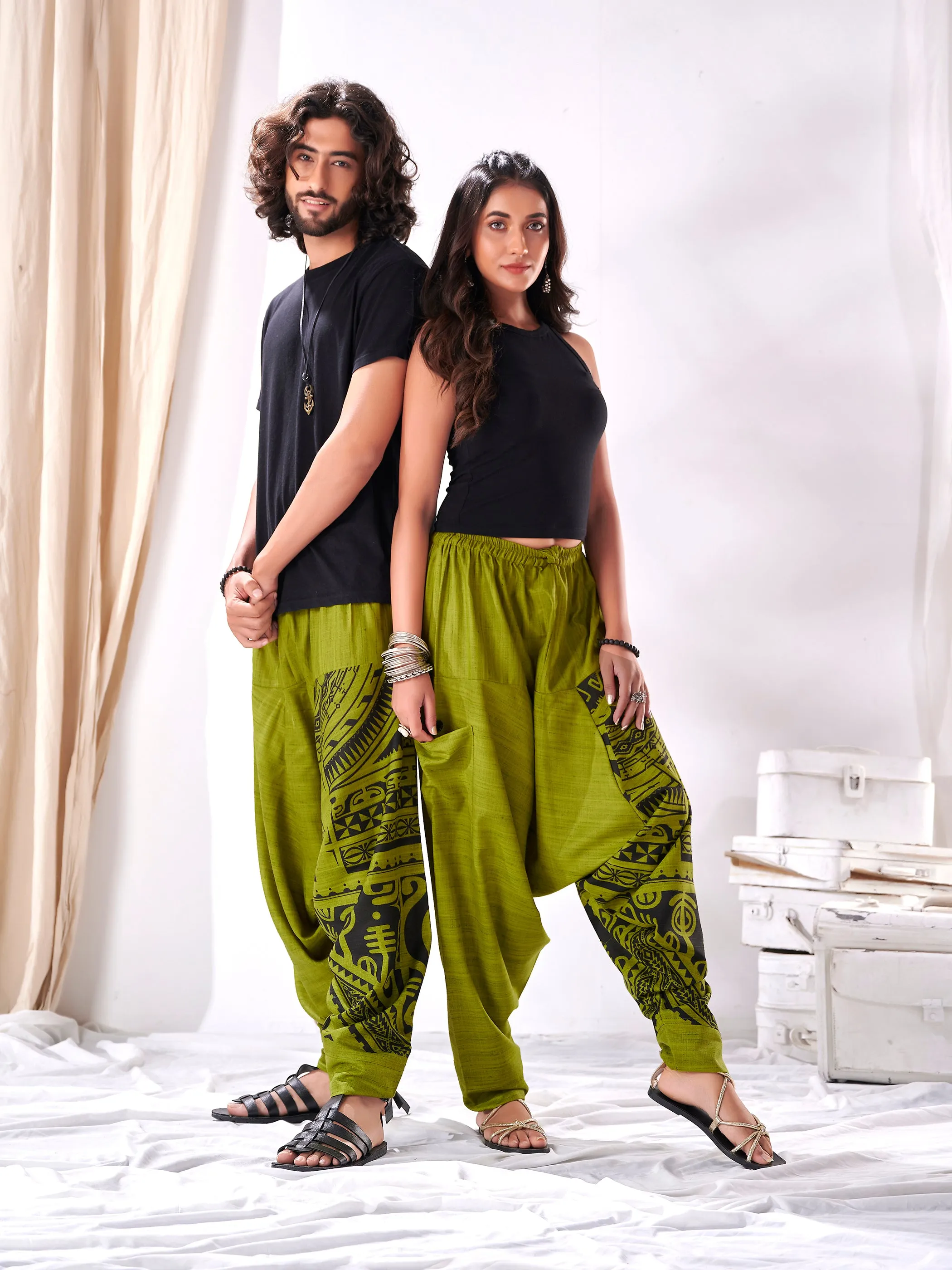 Men's Classy Hippie  Harem Joggers for Men For Traveller Track Yoga Dance