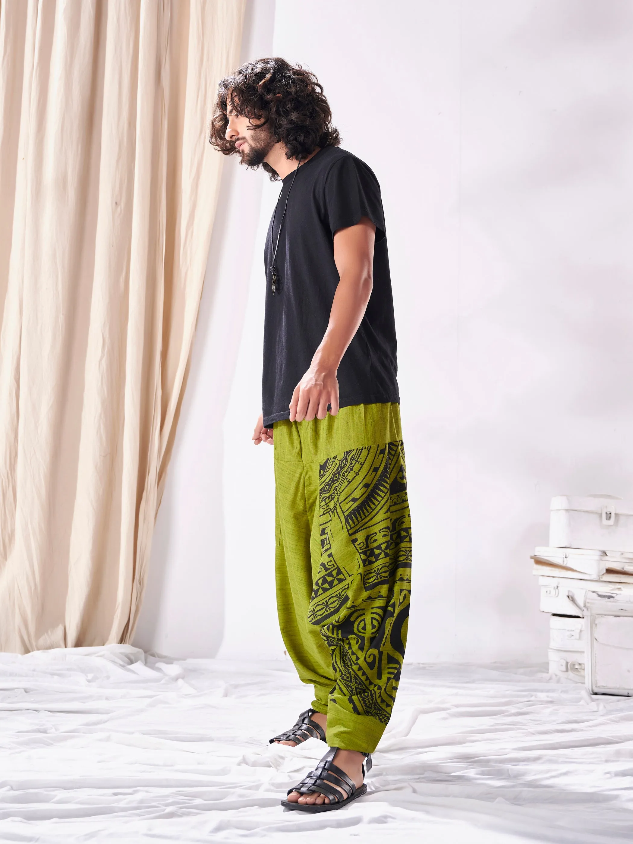 Men's Classy Hippie  Harem Joggers for Men For Traveller Track Yoga Dance