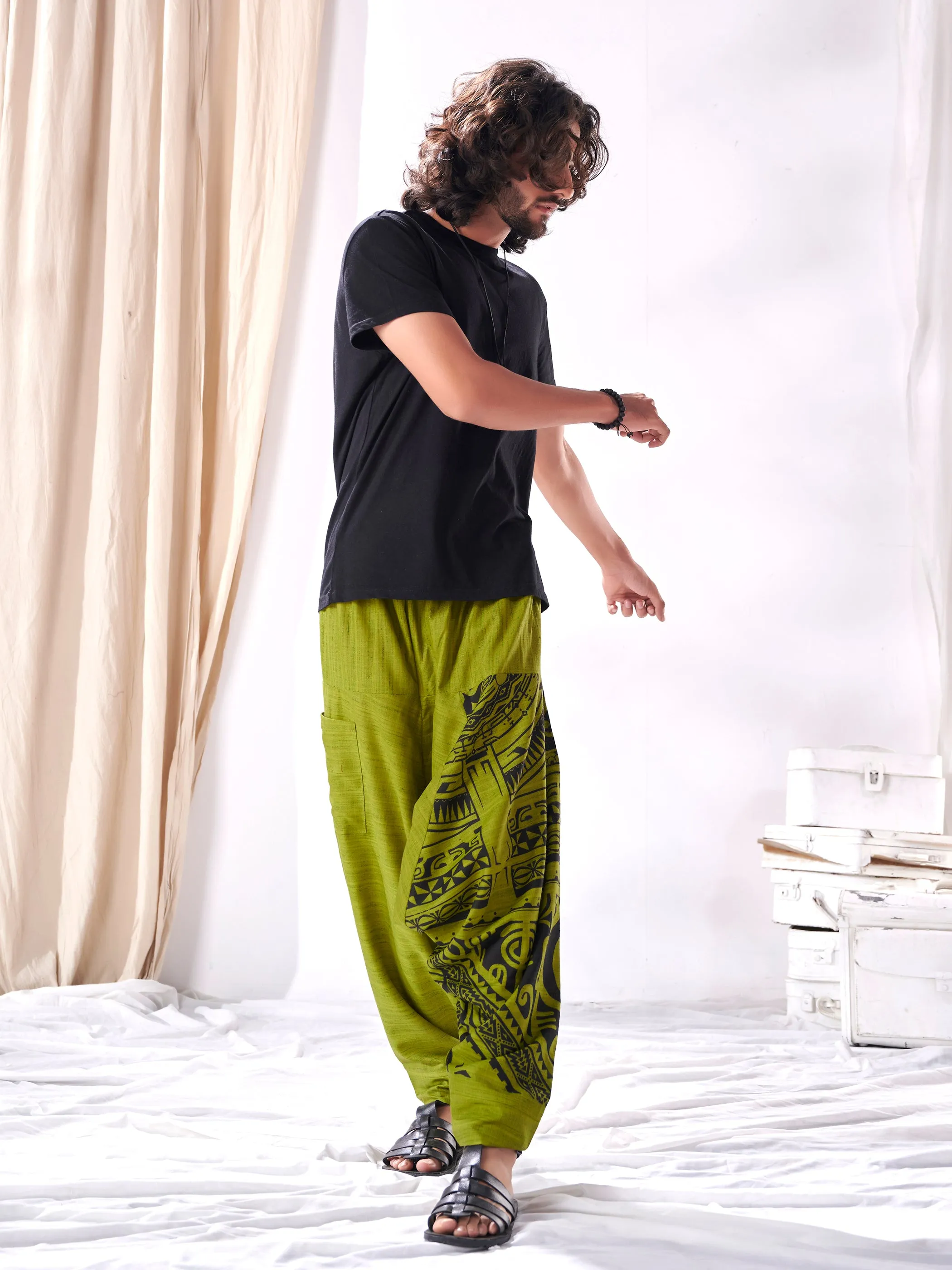 Men's Classy Hippie  Harem Joggers for Men For Traveller Track Yoga Dance