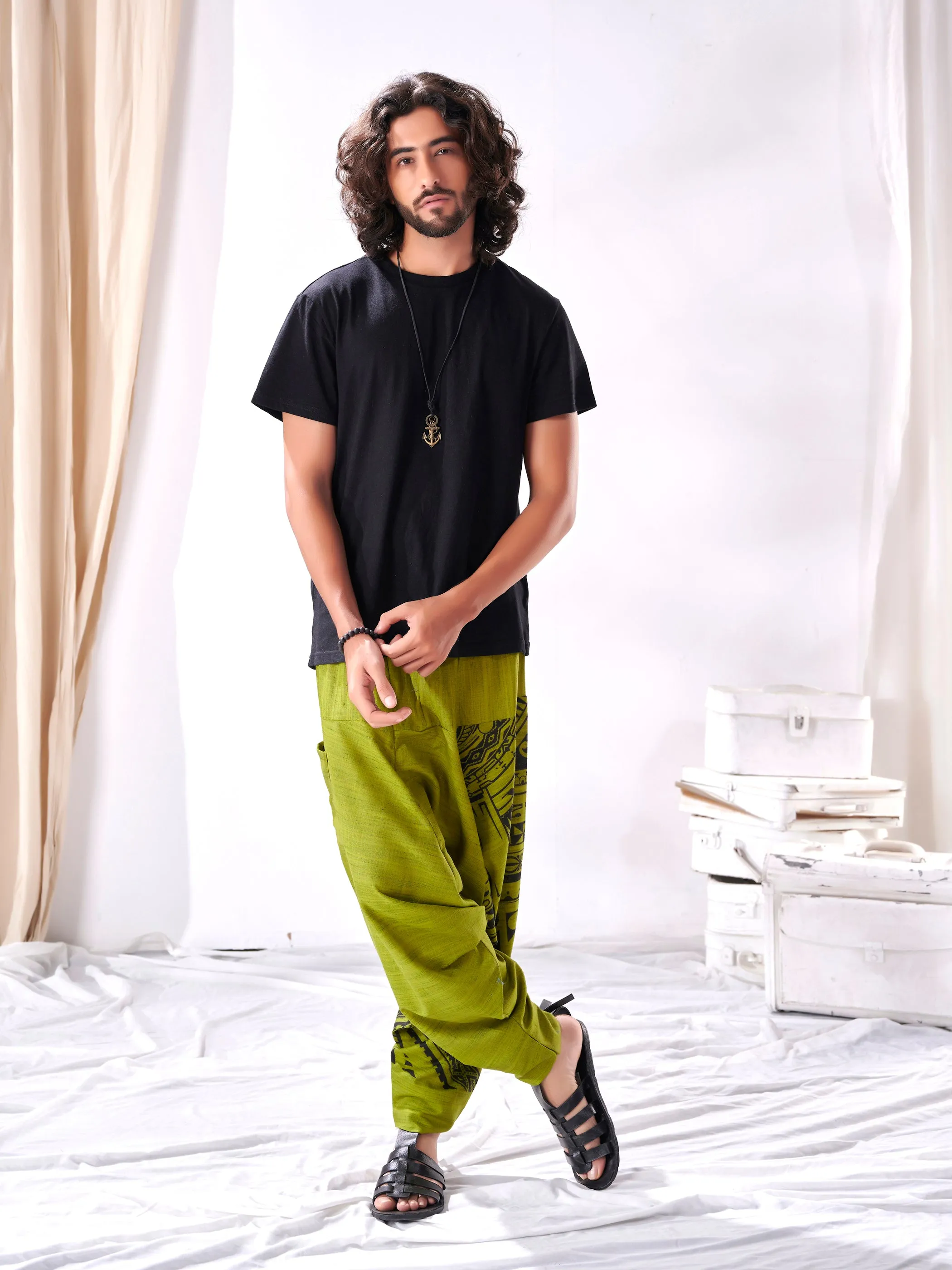Men's Classy Hippie  Harem Joggers for Men For Traveller Track Yoga Dance