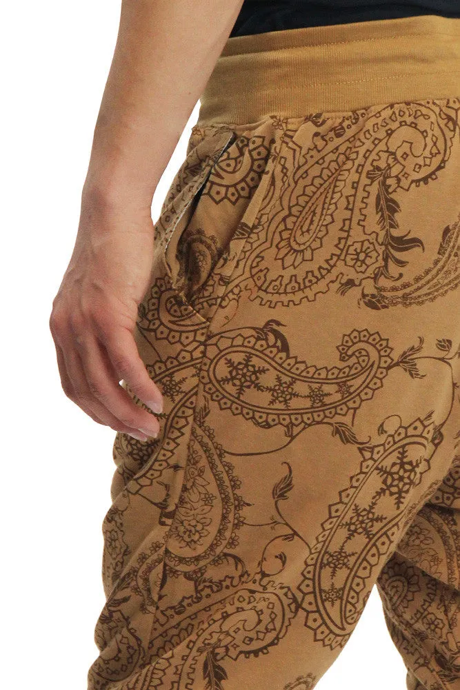 Men's Paisley French Terry Jogger Shorts