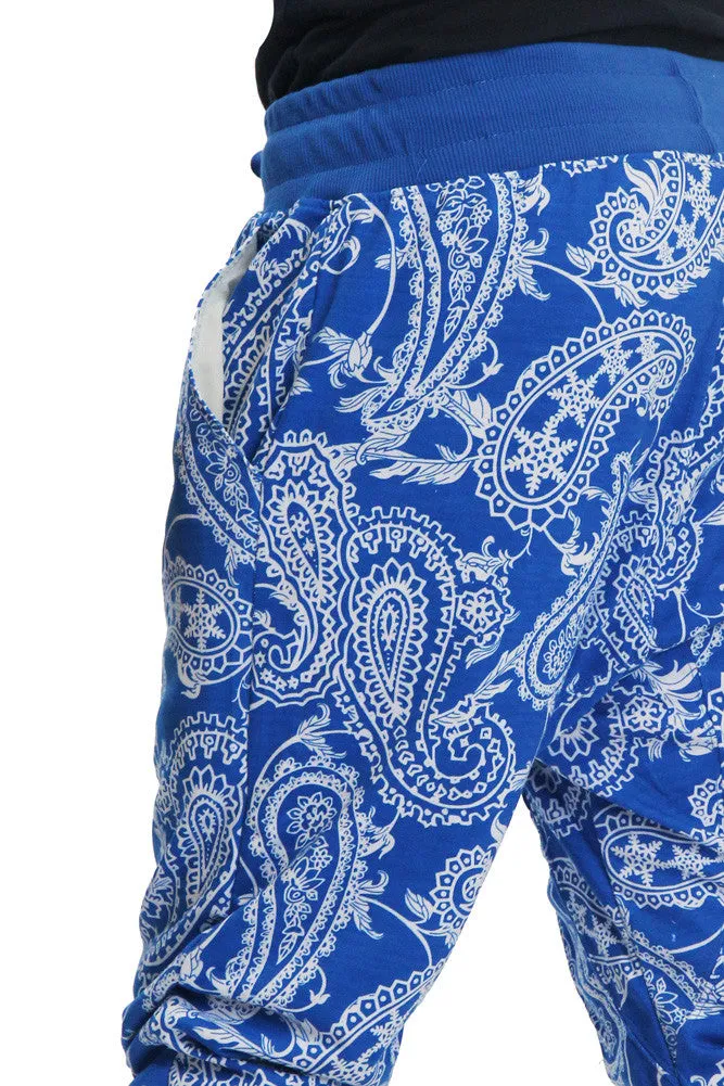 Men's Paisley French Terry Jogger Shorts
