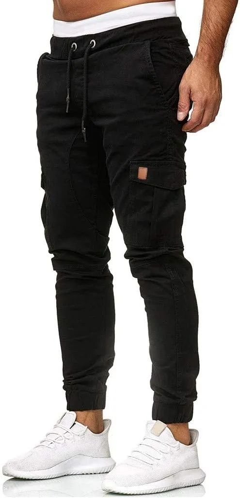 Mens Sweatpants Tactical Pants Rip-Stop Hiking Pants Sweatpants Men Men's Sweatpants Overalls Drawstring Multi Pocket