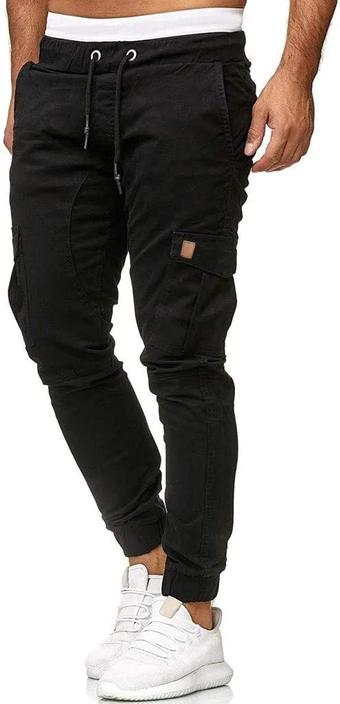 Mens Sweatpants Tactical Pants Rip-Stop Hiking Pants Sweatpants Men Men's Sweatpants Overalls Drawstring Multi Pocket