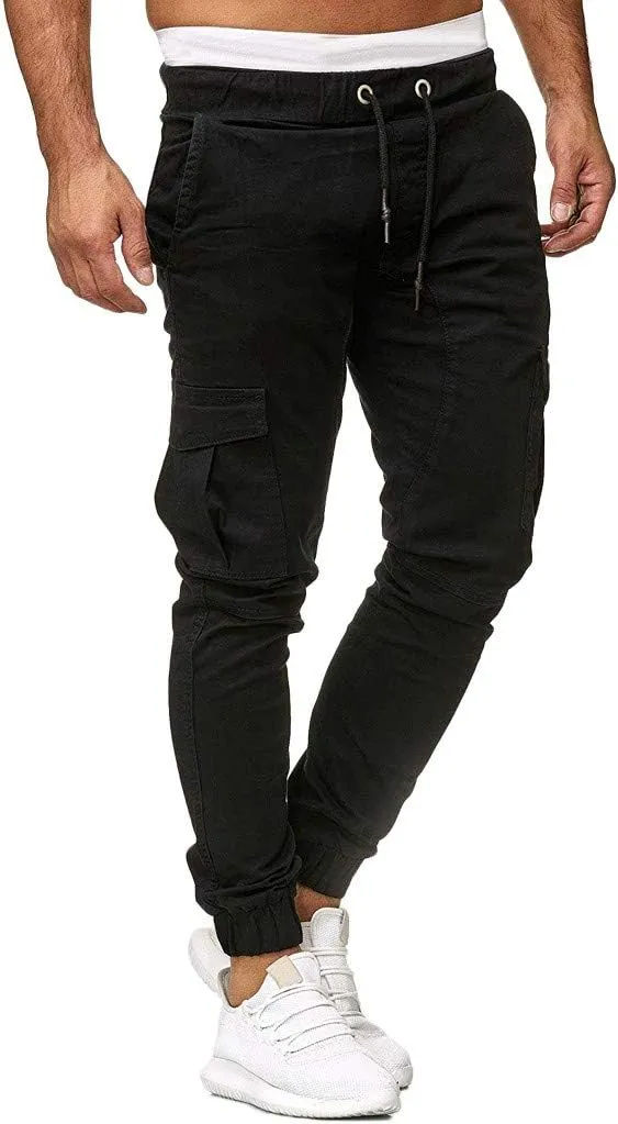 Mens Sweatpants Tactical Pants Rip-Stop Hiking Pants Sweatpants Men Men's Sweatpants Overalls Drawstring Multi Pocket