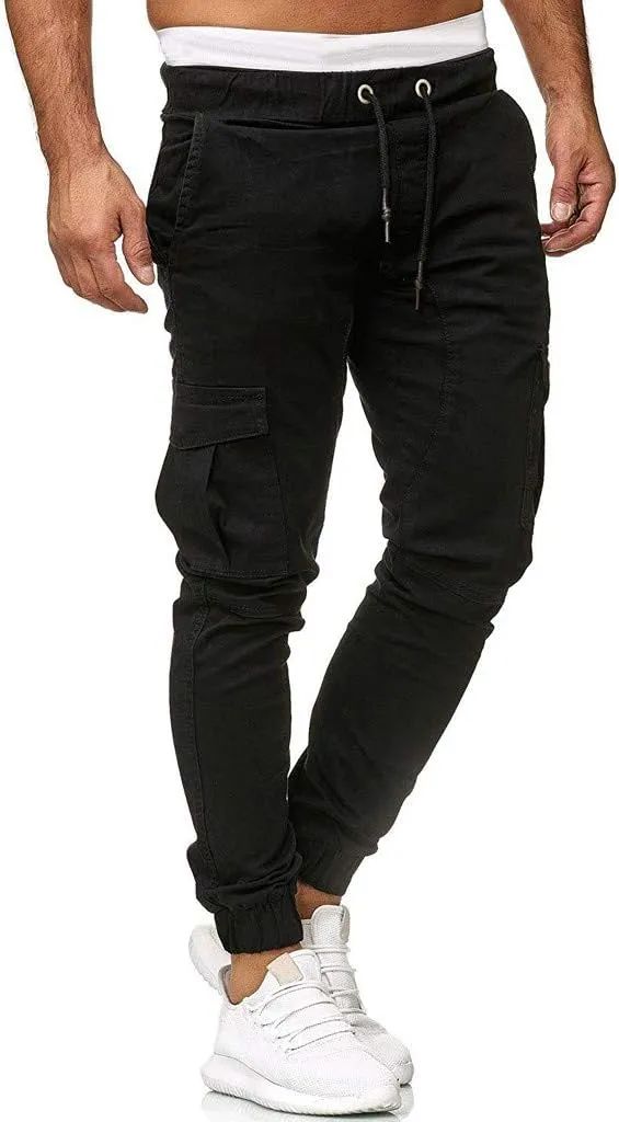 Mens Sweatpants Tactical Pants Rip-Stop Hiking Pants Sweatpants Men Men's Sweatpants Overalls Drawstring Multi Pocket