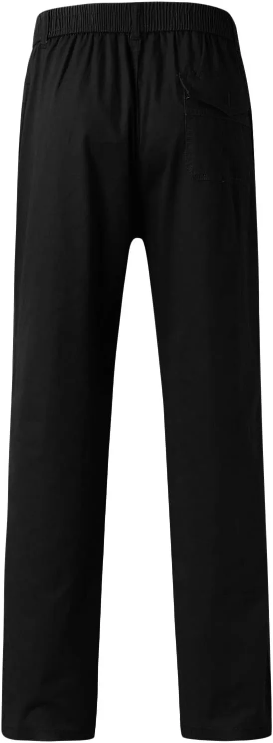 Mens Sweatpants with Pockets Big and Tall for Jogging Running Exercise Gym Workout Mens Zip Joggers Pants Casual Gym