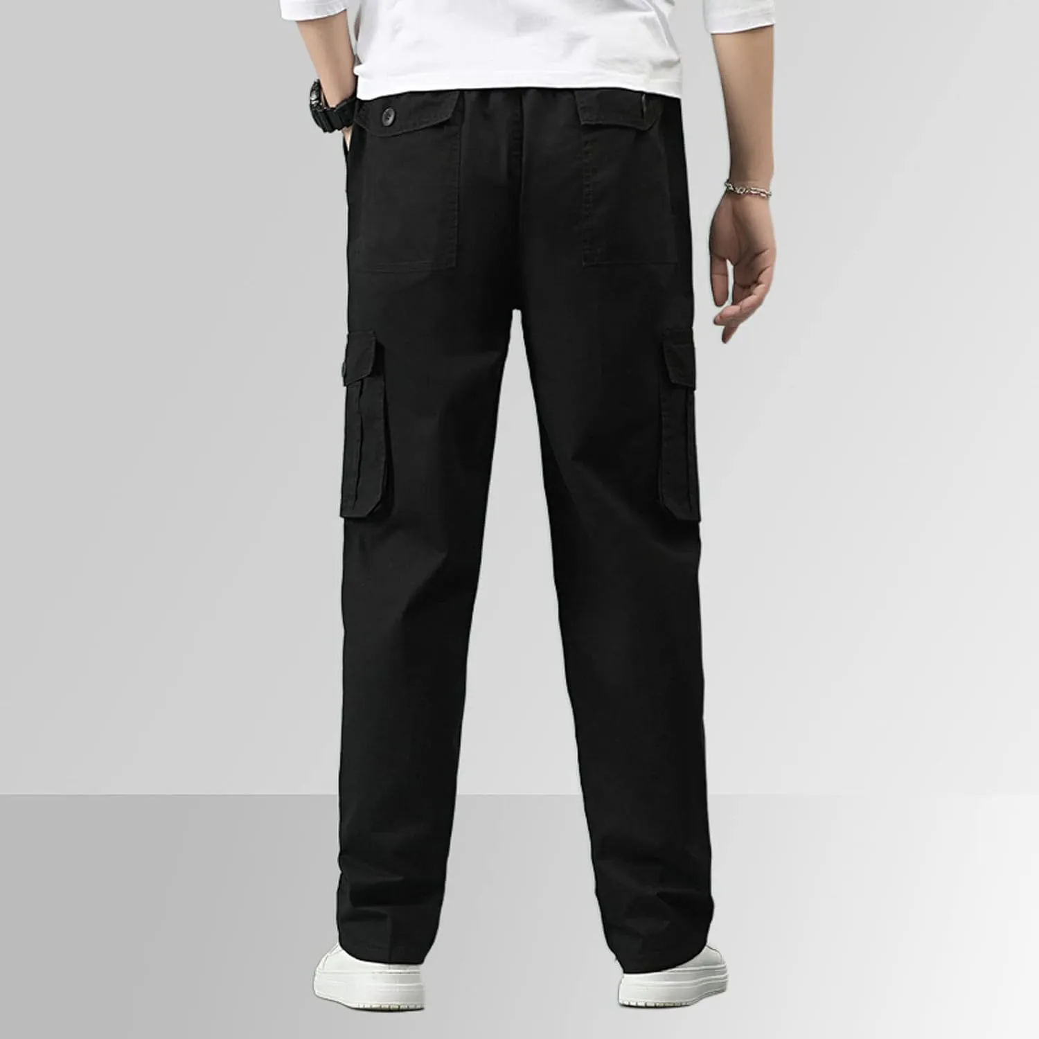 Mens Workout Cargo Sweatpants for Mens Mens Heavyweight Fleece Jogger Pants Drawstring Trousers Stretch Elastic Waist