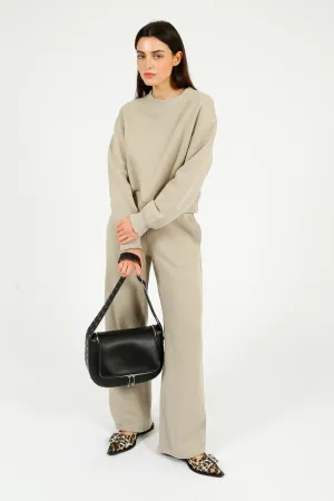 R&B Vintage Terry Wideleg Sweatpant in Fossil