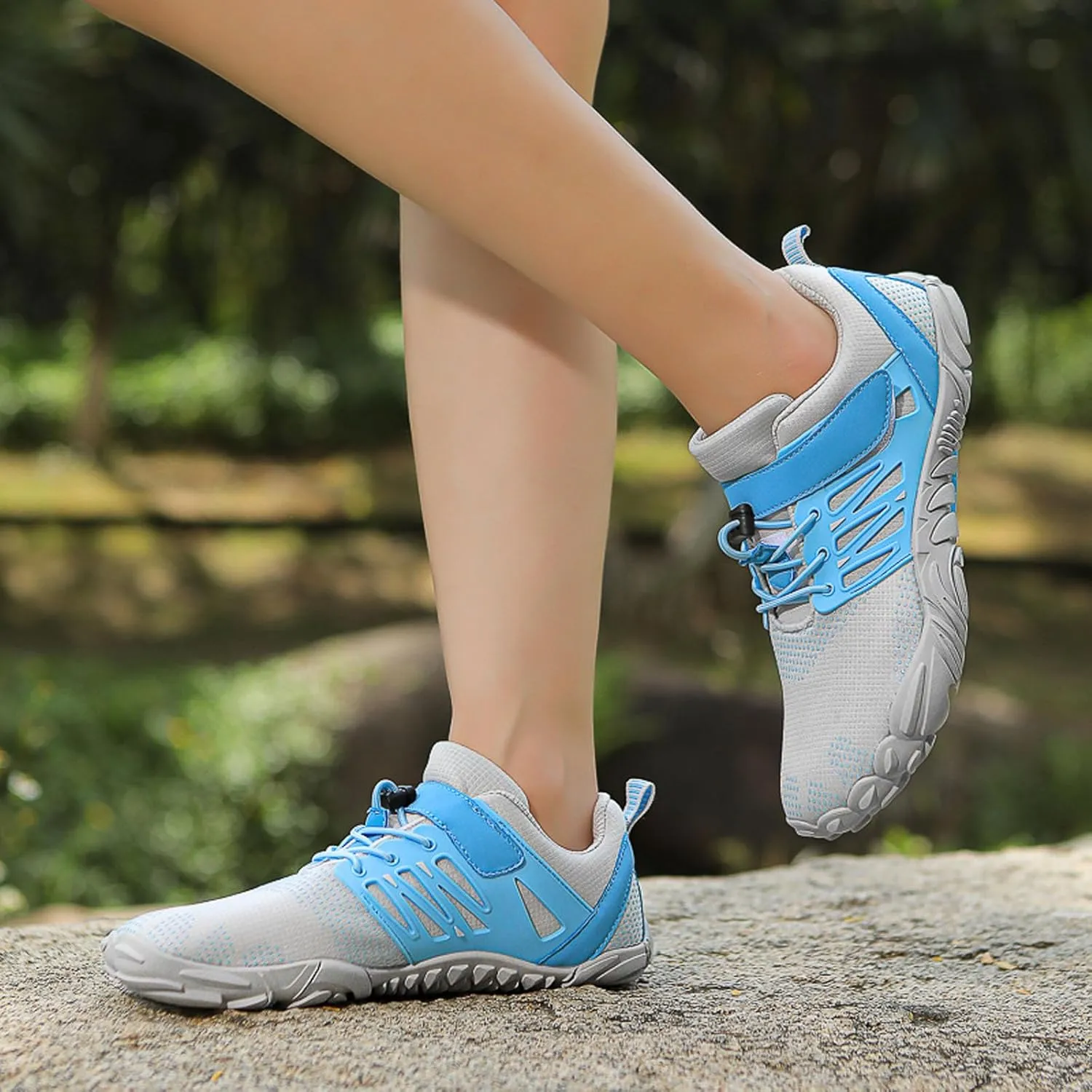 SECHRITE Women's Mens Barefoot Hiking Shoes Minimalist Trail Running Sneakers Zero Drop Sole Wide Toe Box Parkour Trekking Workout Footwear